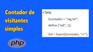 Criando Um Contador De Visitas Simples em PHP Sem Banco de Dados