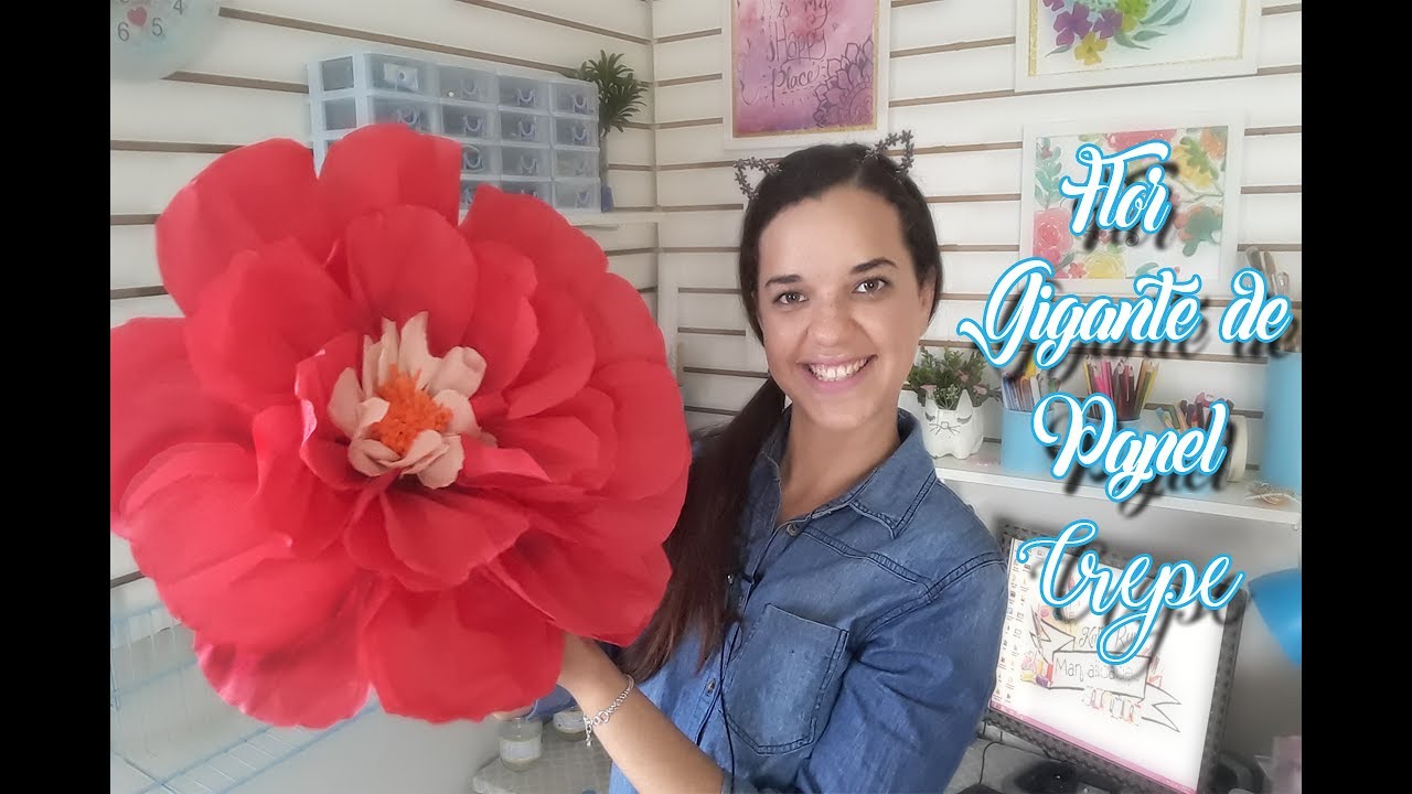 Rosas de Papel Crepe - YouTube