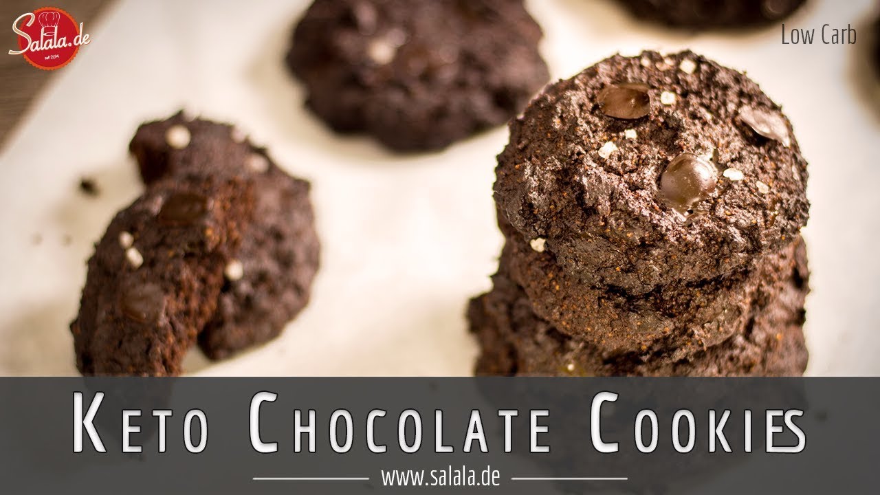 Keto Chocolate Cookies Rezept Low Carb und glutenfrei ohne Mehl und Zucker