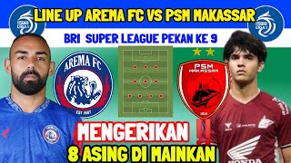 TERRIBLE‼️LINE UP AREMA FC VS PAM MAKASSAR - NRI SUPER LEGAUE WEEK 9 - AREMA NEWS - AREMA