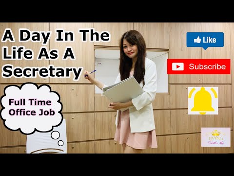 A DAY IN THE LIFE AS A SECRETARY | Full time office job | Vlog