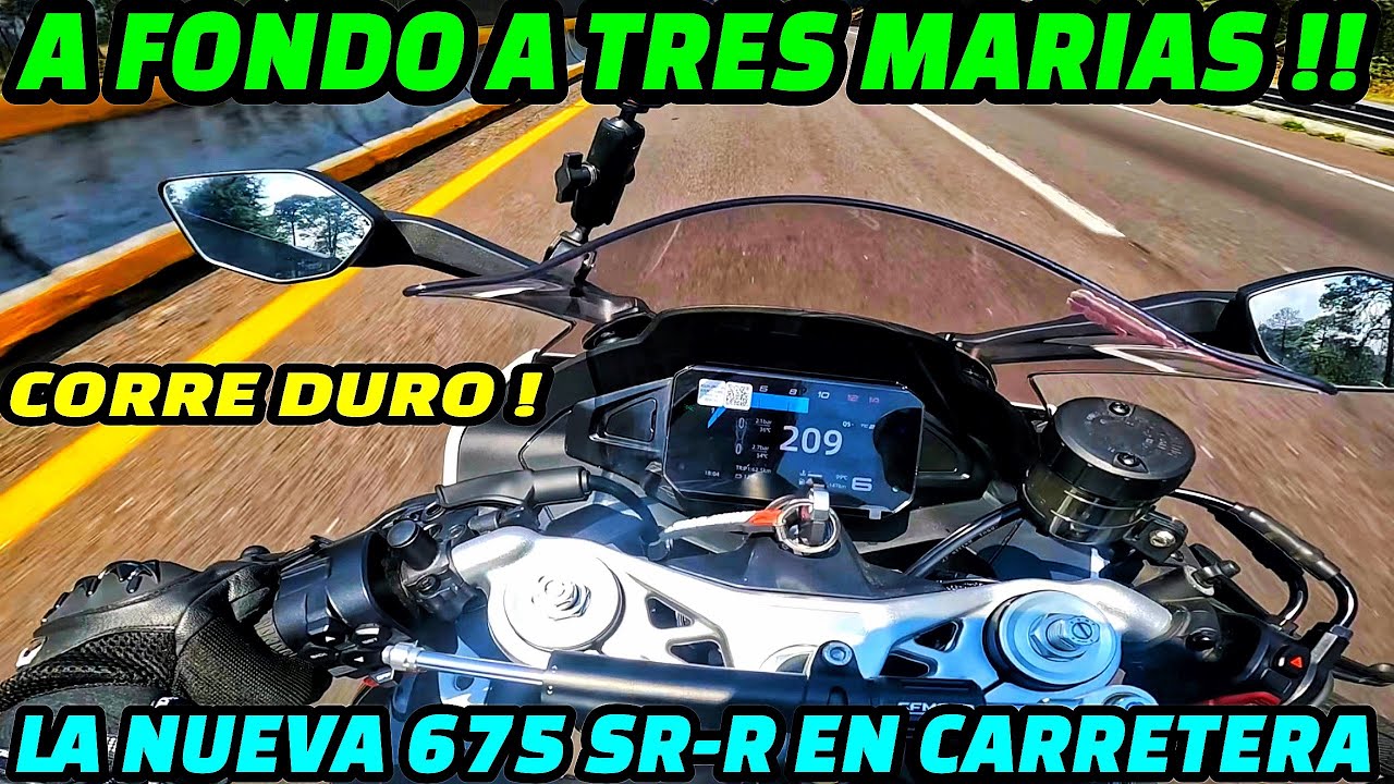SUBIENDO A TRES MARIAS EN MI NUEVA CFMOTO 675 SR-R 2025🔥🏁AL CORTEEEE EN TRES MARIAS😱🚀ASÍ LA MIRABAN👀