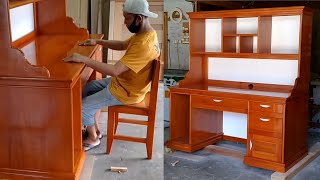 meja belajar ,  meja kerja , rak buku ,dari perakitan sampai finishing. tukang kayu