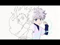 رسم غون وكيلوا من انمي هنتر اكس هنتر القناص Drawing Gon And Killua From HxH