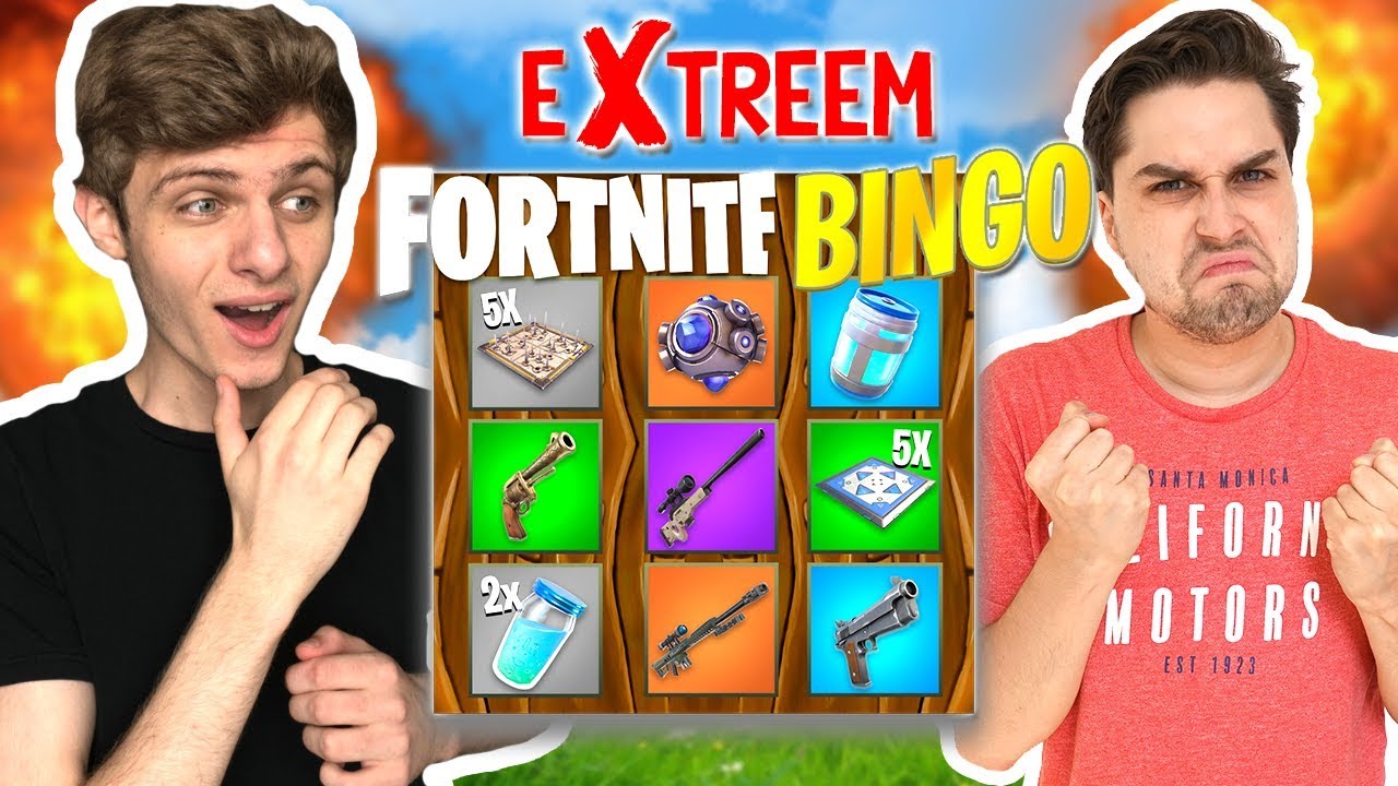 Fortnite Bingo met Verrassingen! 😱 - Extreme Fortnite Bingo Playground