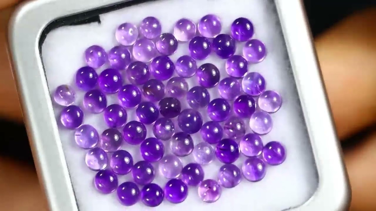 Natural 10.81Cts Purple Amethyst Cabochon Lot - Fusayfisaa.com