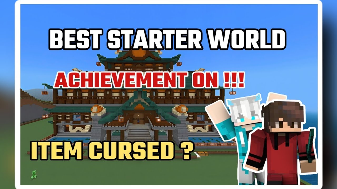 REVIEW MAP STARTER MAP UNTUK SURVIVAL MCPE 1.21.50 - YouTube