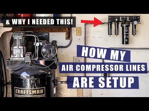 How I Setup My Air Compressor Lines & Installing Air Dryer | JIMBO'S