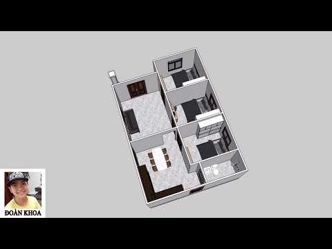 Video mẫu nhà cấp 4 kích thước 7x10m 3 phòng ngủ - youtube