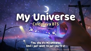 Coldplay X BTS - My Universe (Lirik Terjemahan) 'cause you...you are my universe ✨