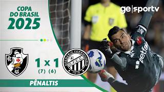 Thumbnail for VASCO 1 (7) X (6) 1 OPERÁRIO-PR | PÊNALTIS | 3ª FASE COPA DO BRASIL 2025 | ge.globo