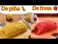 Tamales de piña 🍍 y fresa 🍓porositos facil y riquísimos😋