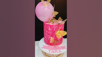 Easy Buttercream Stencil Pattern Step By Step #stepbystep #cakedecorating #buttercream #shorts #cake