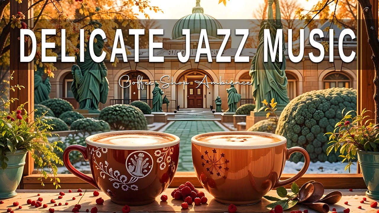 Delicate Jazz Music☕ Positive Bossa Nova instrumental for Working and ...