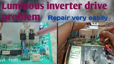 Luminous Inverter Eco Watt 1050 Mosfet Drive Fault repair karen.