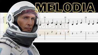 Interstellar - Hans Zimmer  - Tutorial Acoustic Guitar [Melodia] Resimi