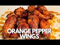 Orange Pepper Chicken Wings in The Oven | Easy Chicken Wings Recipe