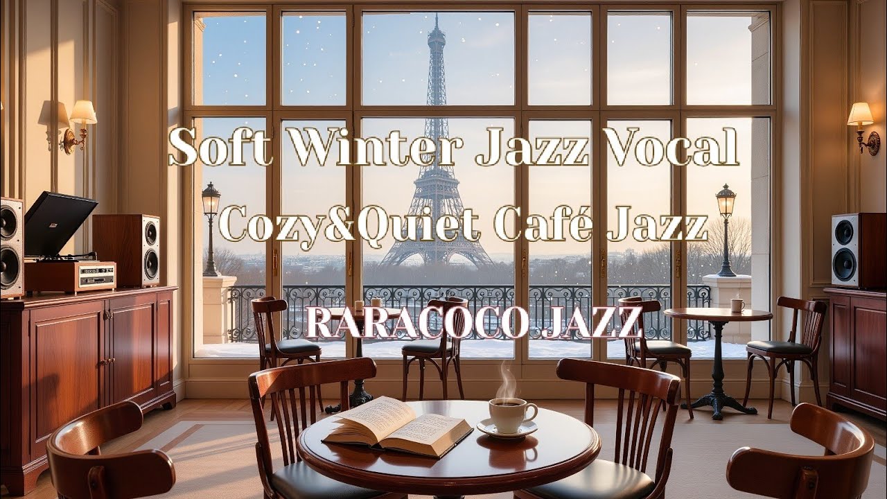 ☕ 파리의 눈 내리는 카페에서 듣는 따뜻한 겨울 재즈 ❄️ SOFT WINTER JAZZ VOCAL | Cozy Winter Paris Café Jazz