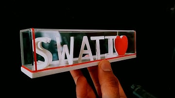 Dual Letters Illusion Nameplate