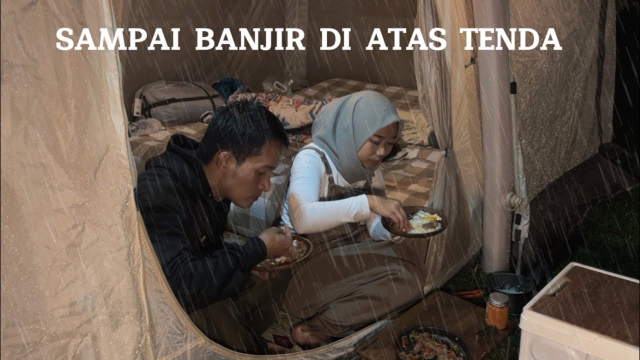 BERKEMAH DI HUTAN SAAT HUJAN DERAS [ BAYI TODDLER KETAKUTAN ]