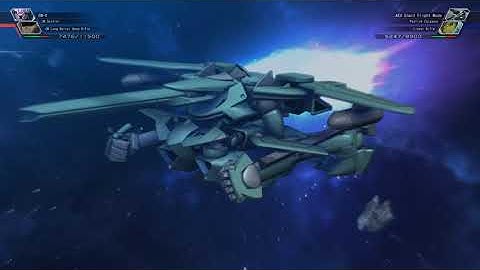 SD Gundam G-Generation Cross Rays - AEU Enact Flight Mode All Animations