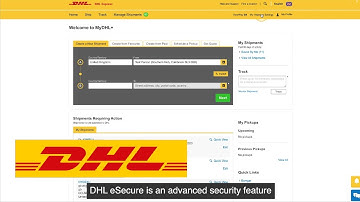 DHL eSecure Account Protection features