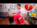 PASSING OUT INTO MY HUSBAND ARMS PRANK! *Cute Reaction*