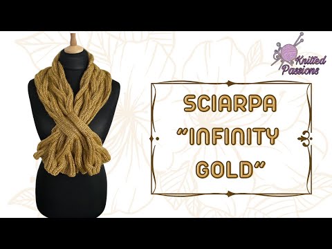TUTORIAL knit: Infinity Gold scarf