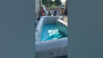 TOP quality inflatable swimming pool 4*2*0.8m size ,easy to set up…#ipoolgo #inflatable pool #fyp
