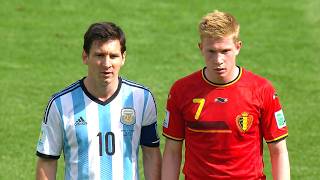 Lionel Messi maintient le rêve de l'Argentine en vie lors de la Coupe du Monde 2014 face à la Bel...