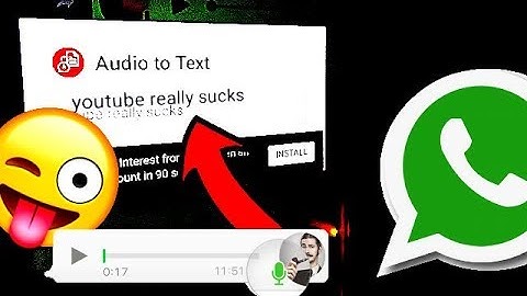 HOW TO LISTEN WHATSAPP VOICE MESSAGES IN TEXTS? Audio To TexT (NEW TRICK) IOS & Android (2017)