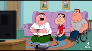 peter and his friends play NFL (family guy)