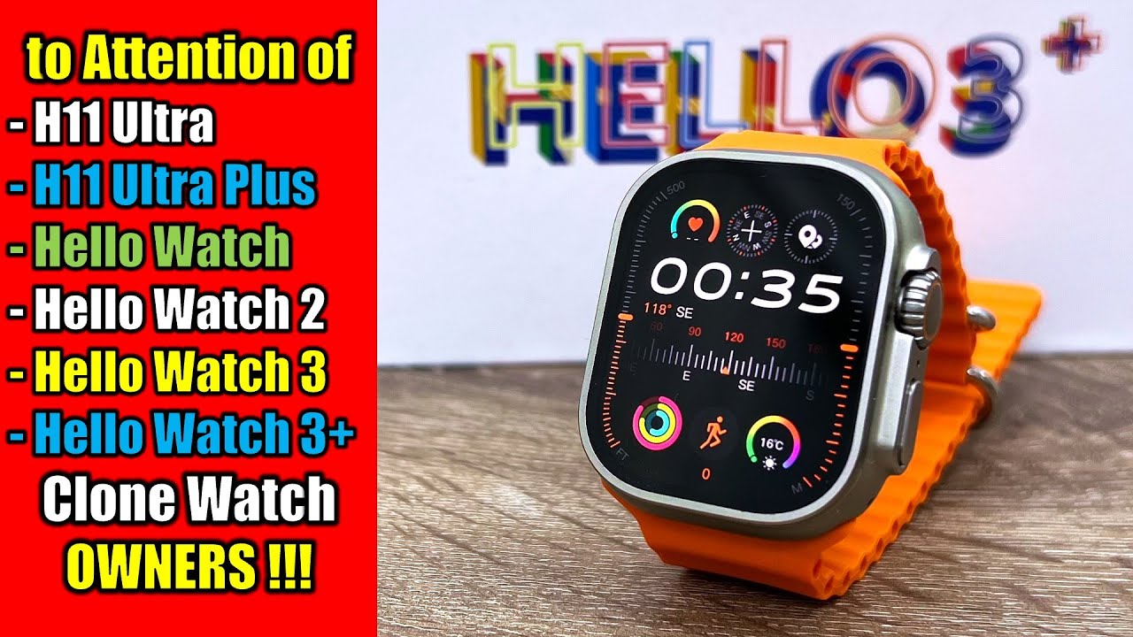 Hello Watch 3 - Apple Watch Ultra Dupe : r/RepTronics