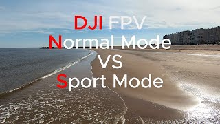 DJI FPV, Manual Mode vs Sport Mode.