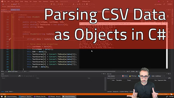 Coding Gem #1.4: Parsing CSV Data as Objects in C#