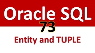 Oracle SQL Developer Tutorial For Beginners 73 ER Model Entity Attribute and TUPLE