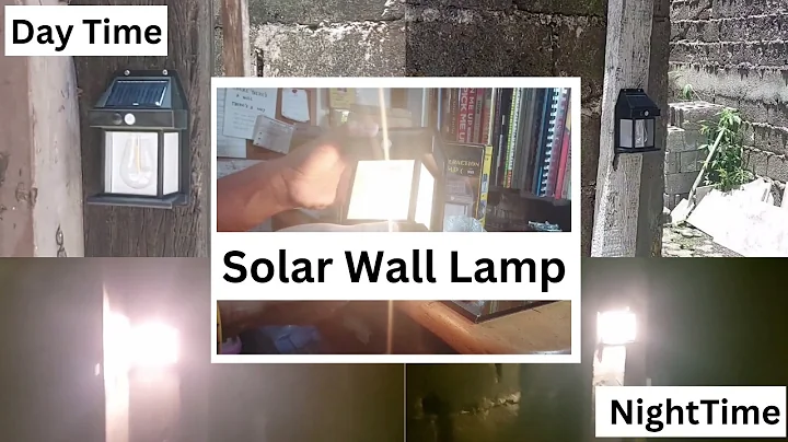 Illuminate Your Outdoor - Solar Interaction Wall Lamp - Unboxing and Installation @TeacherBob
