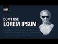 Why You Should Not Use Lorem Ipsum In Your Design | The Curve | Bangla