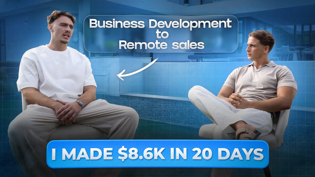 How He Went from Business Development to $8.6K in 20 Days with Remote Sales