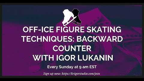 How to do Backward Counter - Off-Ice Skating Technique