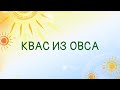 Квас из овса (мастер-класс Дмирия Якуба)