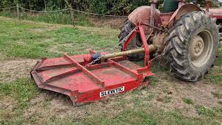 Slewtic offset single rotor grass topper 22089