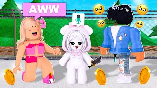 I BECOME THE CUTEST 3 YEAR OLD Using VOICE CHAT in Roblox MM2!