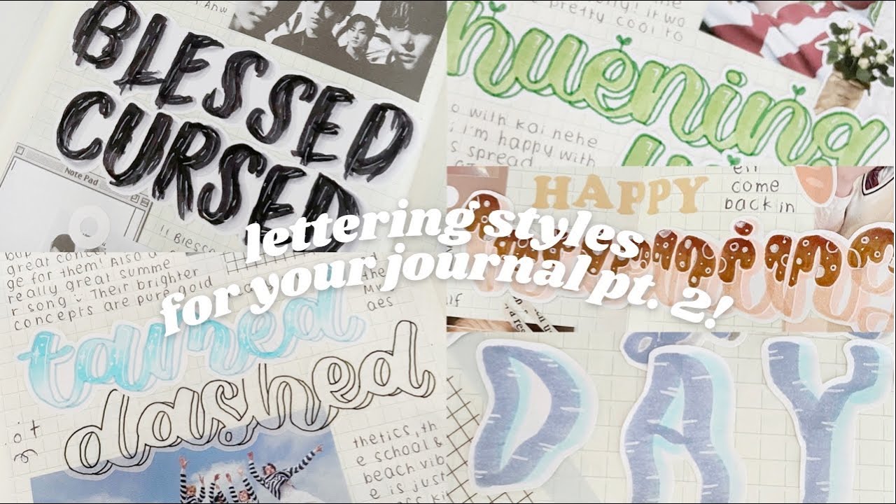 lettering ideas for your journal pt.2! 🔖
