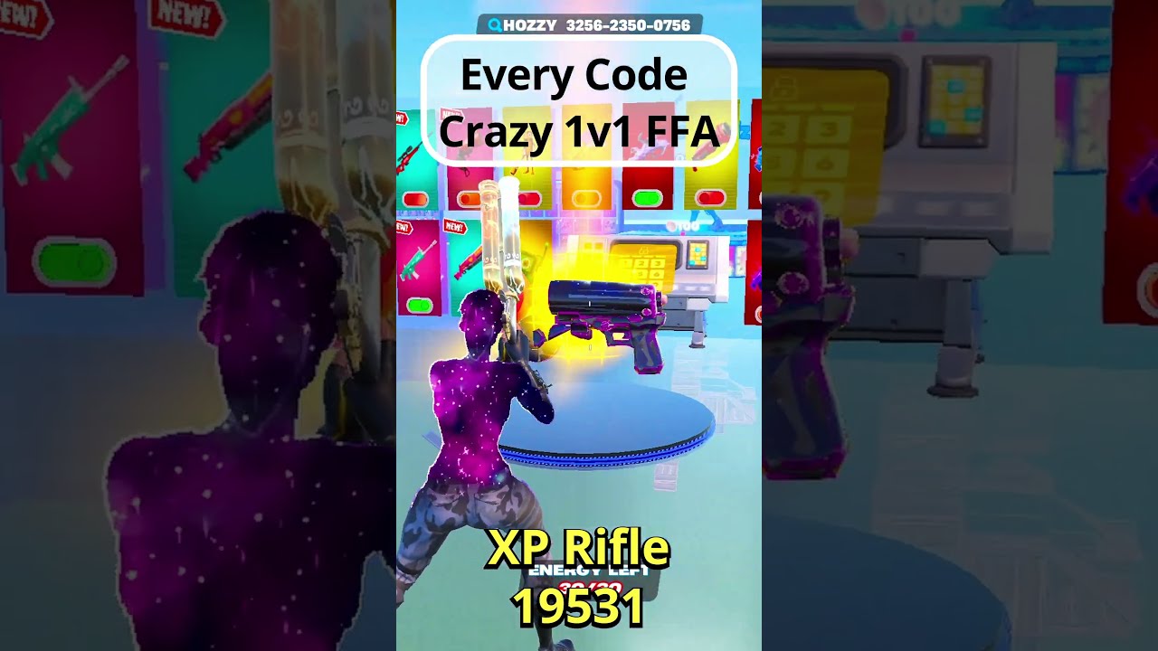 Every Code In Crazy 1v1 FFA How To Get The GALAXY SKIN Fortnite 1v1witheverygun