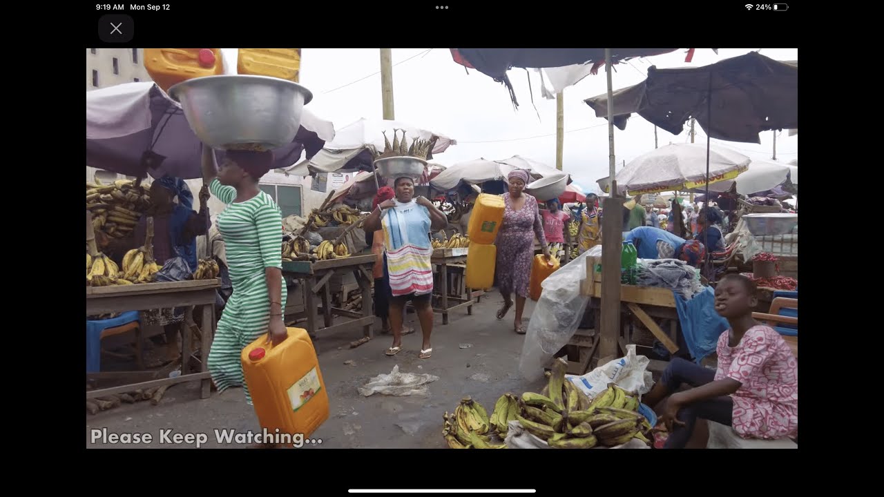 BIGGEST AFRICA MARKET BUSY MORNING GHANA ACCRA MAKOLA 4K YouTube
