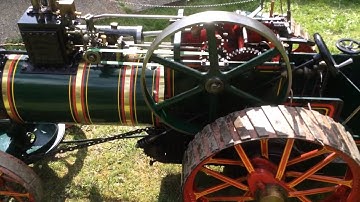 Steaming 4 inch Foster miniature traction engine