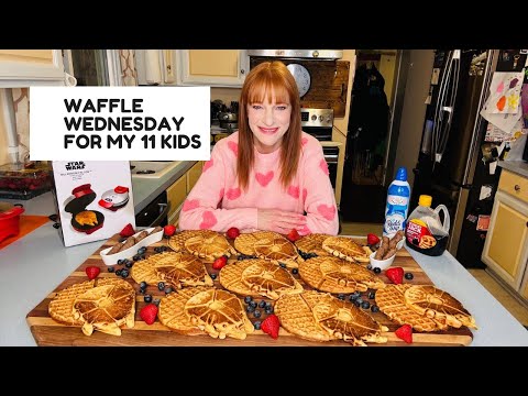 WAFFLE WEDNESDAY FOR MY 11 KIDS