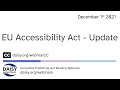 European Accessibility Act - Update