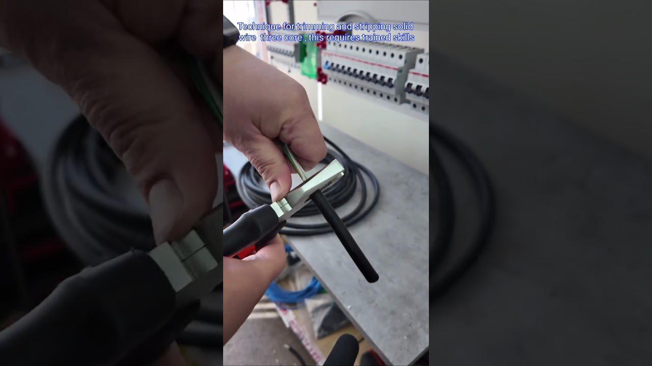 Методика обрезки и зачистки одножильного провода с тремя жилами требует квалифицированных навыков.